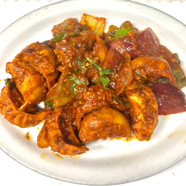 Chicken Momo Chili.