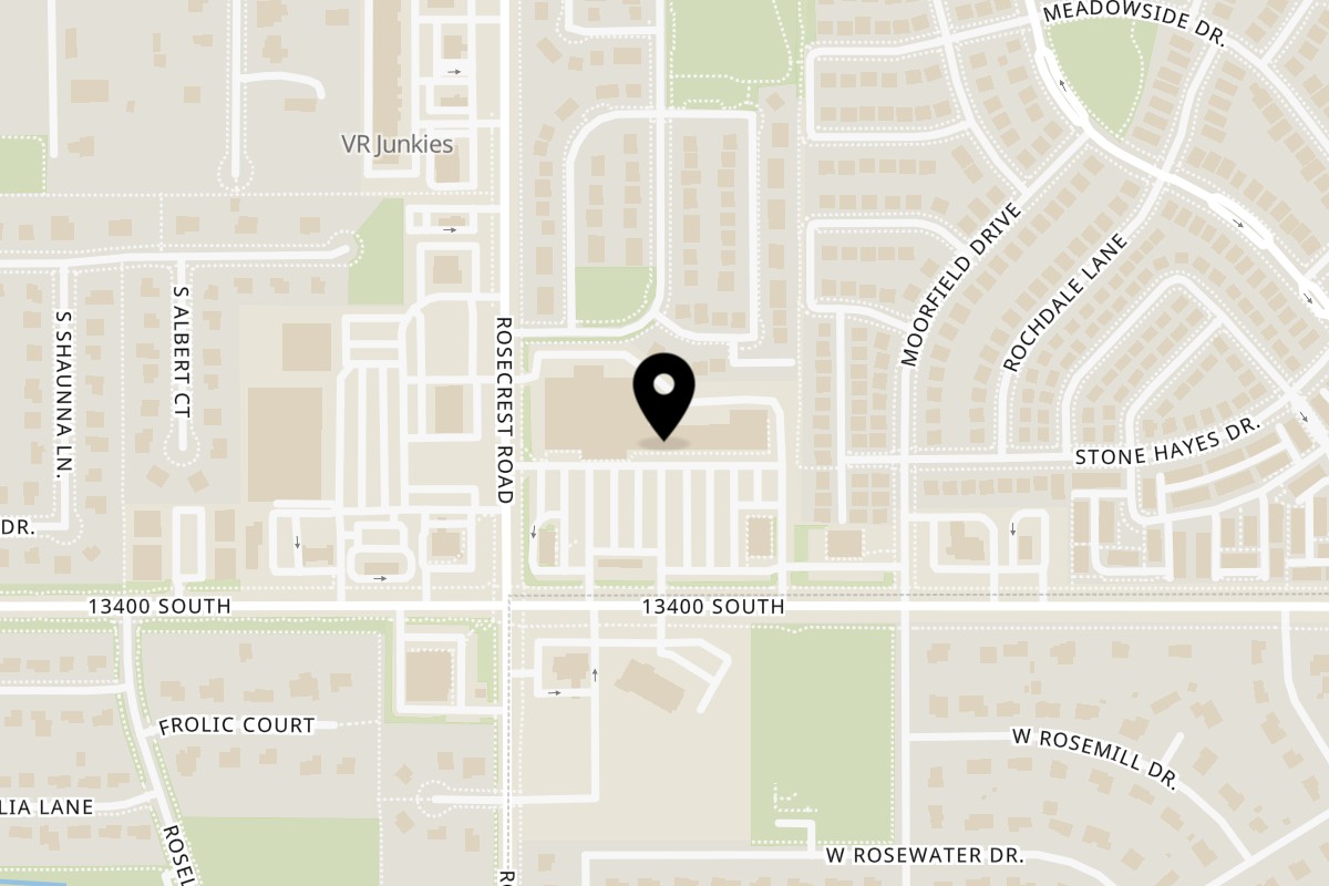 Map showing the location of Guras Spice House on 5530 13400 South in Herriman